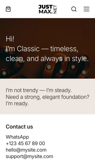 Classic design - Mobile