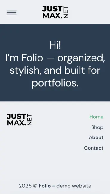 Folio design - Mobile