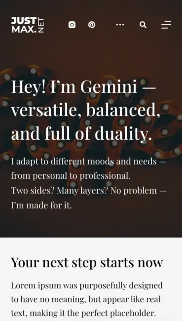 Gemini design - Mobile