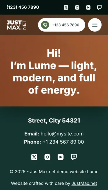 Lume design - Mobile