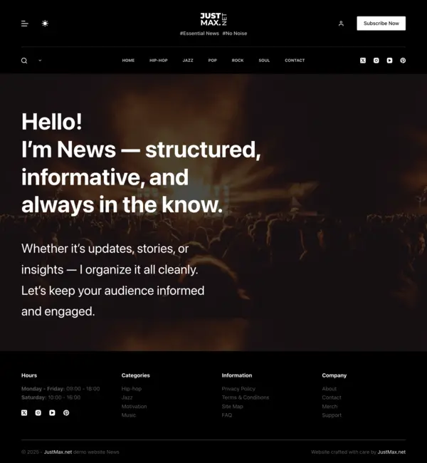 News design - Desktop