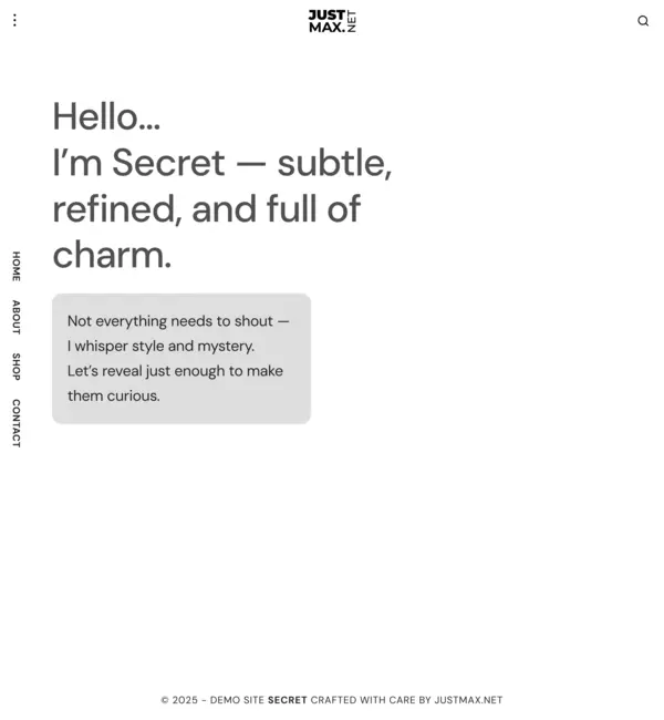 Secret design - Desktop