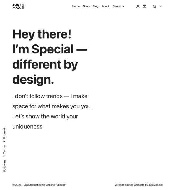 Special design - Desktop